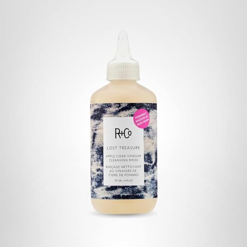 R+Co Lost Treasure label close-up emphasizing color-safe formula