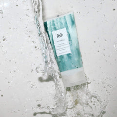R+Co Waterfall flyaway taming when used on dry hair.