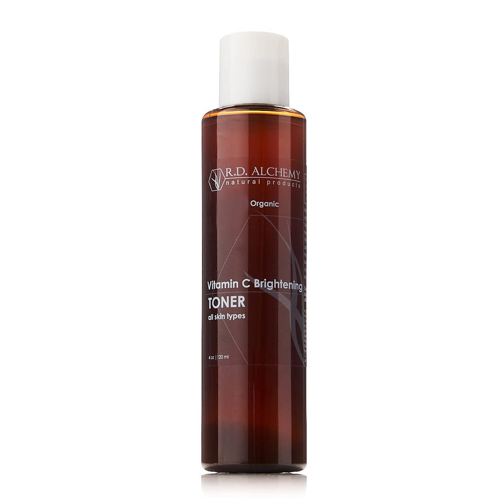 RD Alchemy Vitamin C Toner bottle - brighter, even skin after cleansing