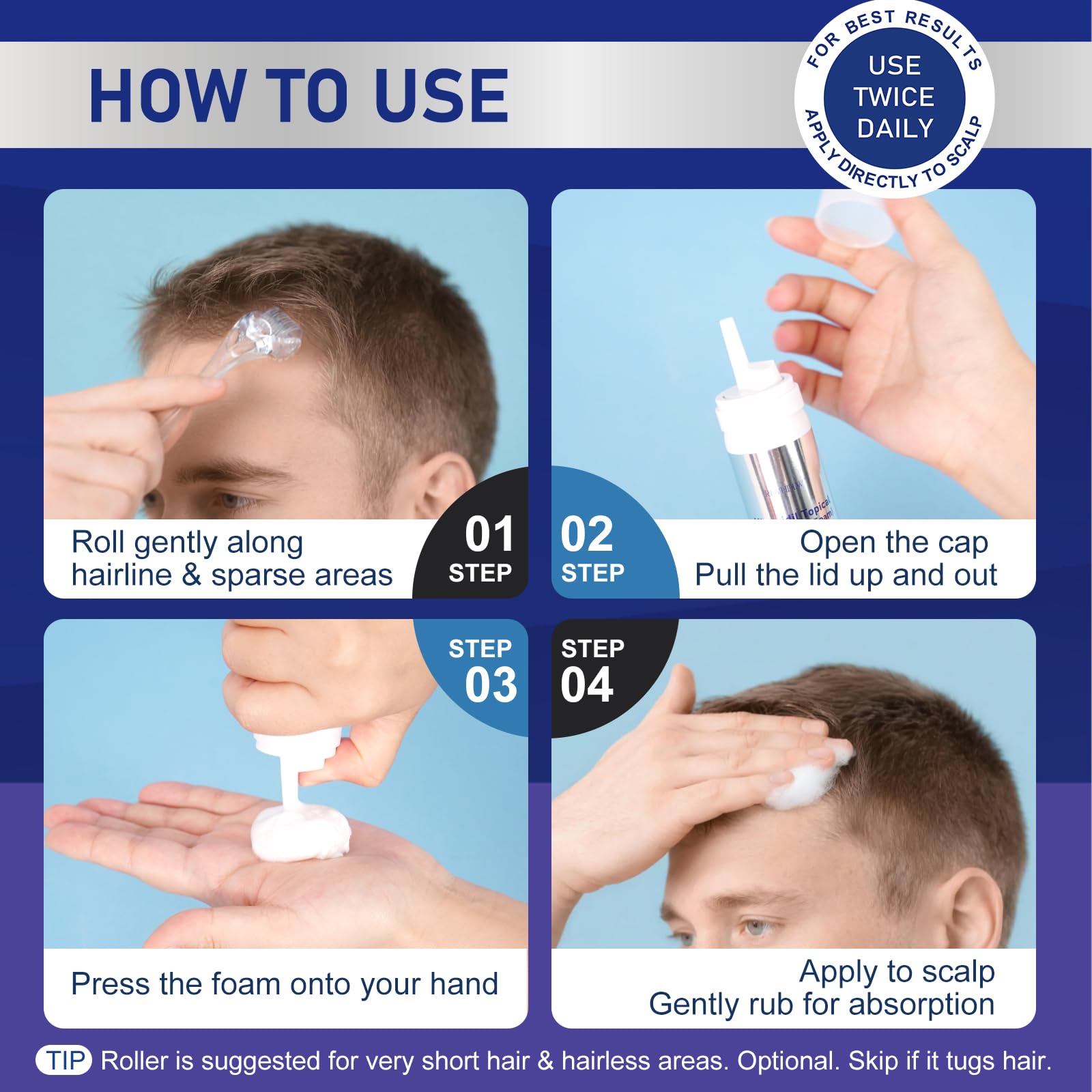 RDVHDLW included 0.25mm derma roller for application support.