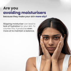 RE' EQUIL Moisturiser on hand demonstrating lightweight application