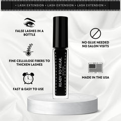 Ready To Wear Lash Extension application step with base mascara coat