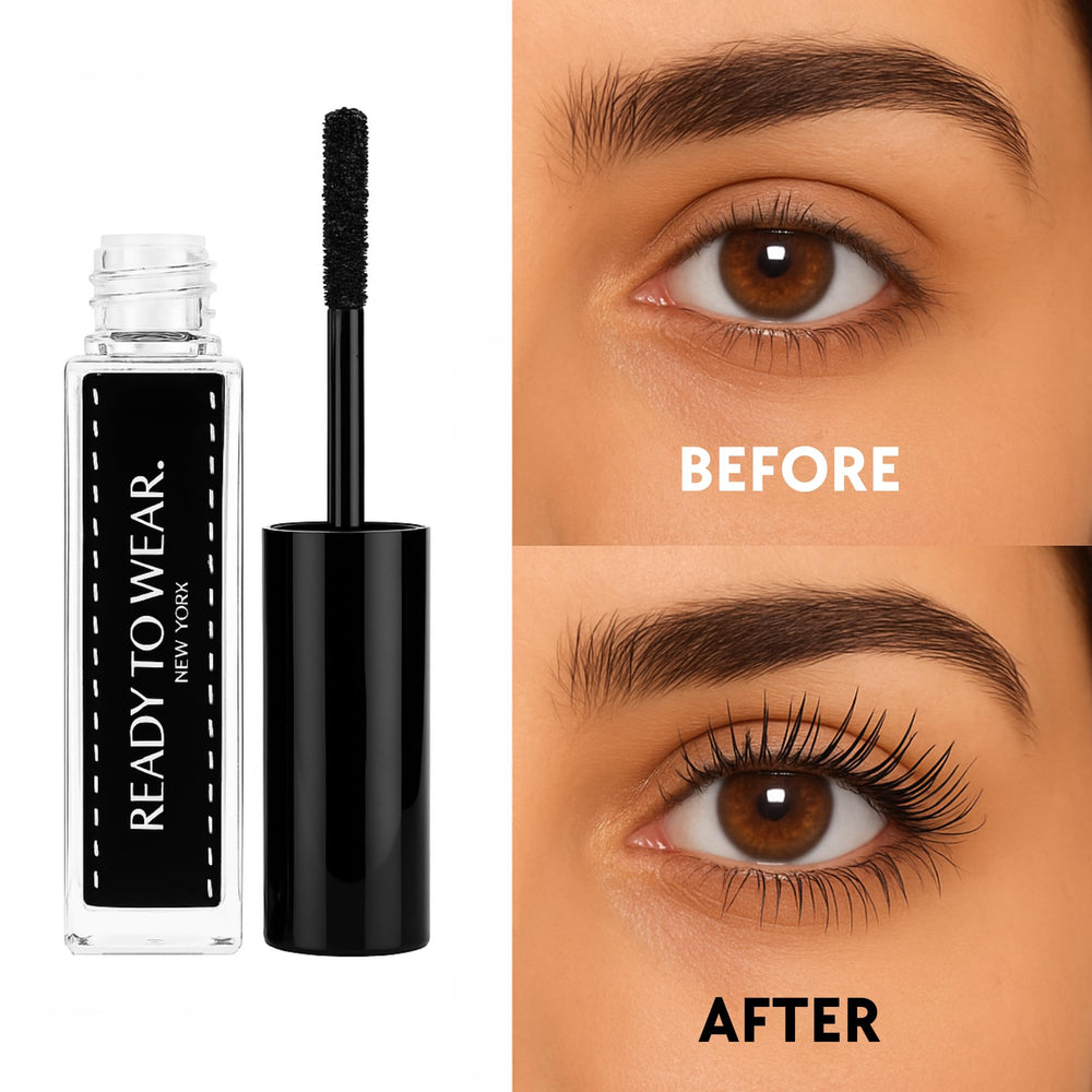 Ready To Wear Lash Extension sealing step showing mascara coat