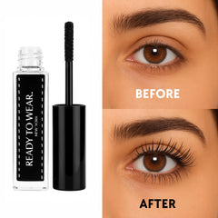 Ready To Wear Lash Extension sealing step showing mascara coat