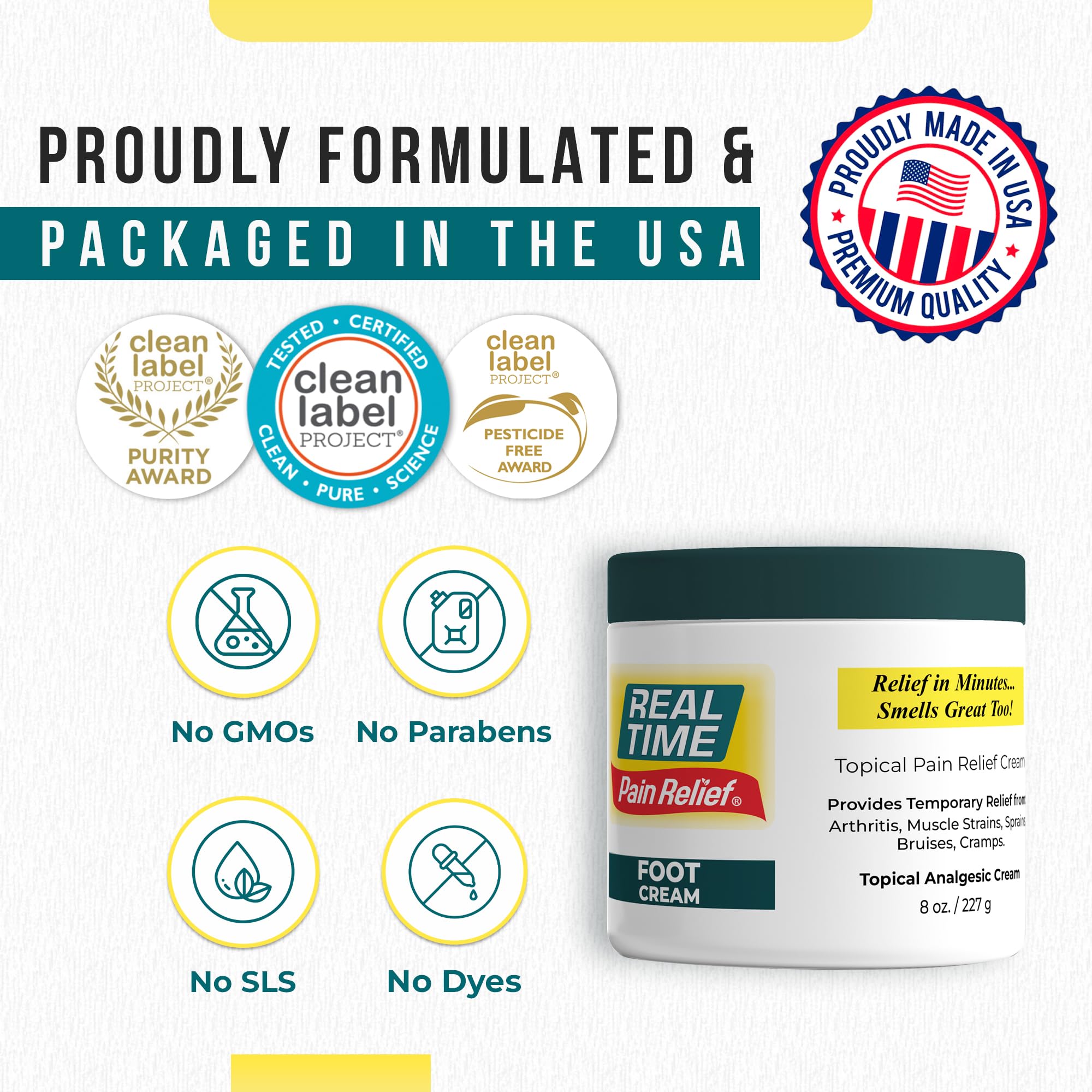 Real Time Pain Relief emu oil visual showing moisturizing formula.