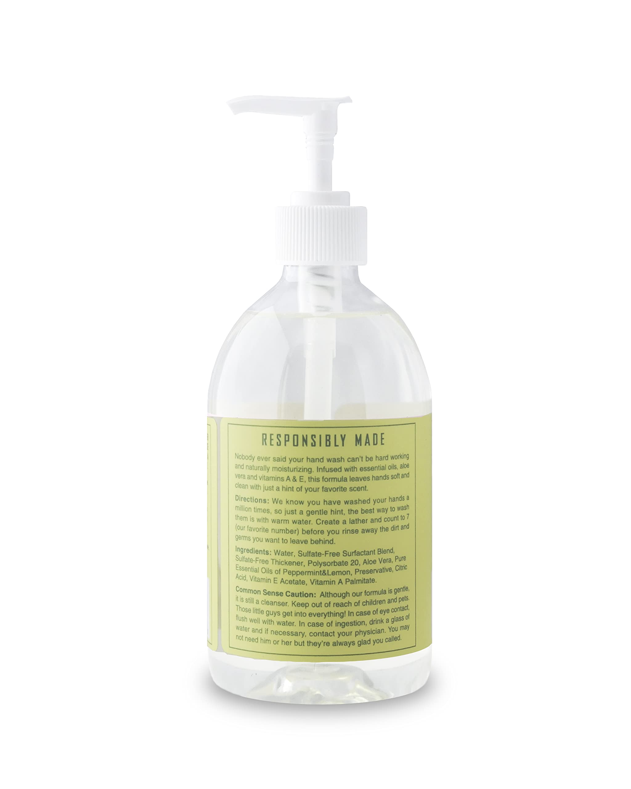 Rebel Green soap lather forming for cleansing hands.