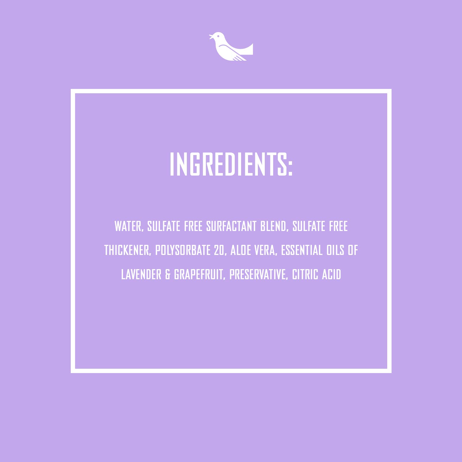 Rebel Green bottle showcases lavender grapefruit aroma for kitchen or bath use.