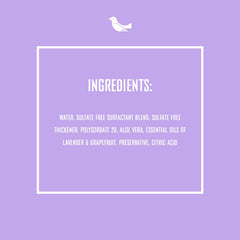 Rebel Green bottle showcases lavender grapefruit aroma for kitchen or bath use.
