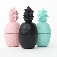 Rebels Refinery pineapple lip balm 3-pack front view, showing three flavors for moisturized lips.