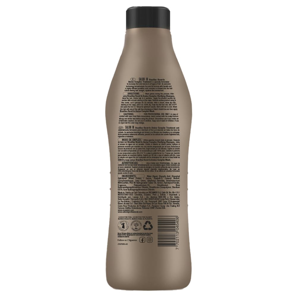 RECAMIER Braziliss Kerat-In Amino Complex Step 2 application demonstrates smoothing action.