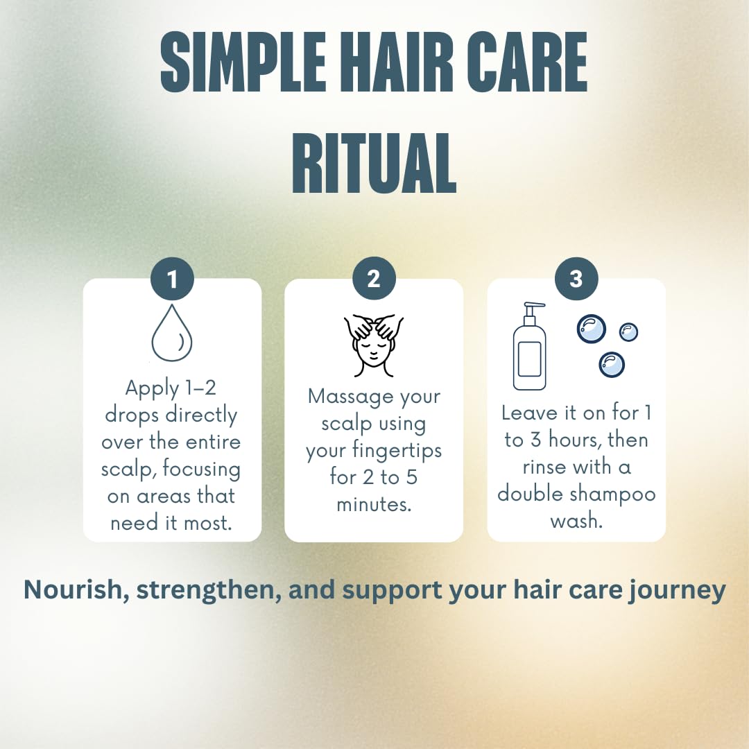 Recetura Hair Growth Oil nighttime use illustrating overnight treatment for refreshed hair
