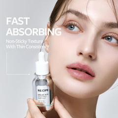RE:CIPE Azelaic Acid 10% soothing ampoule routine shot with toner and moisturizer