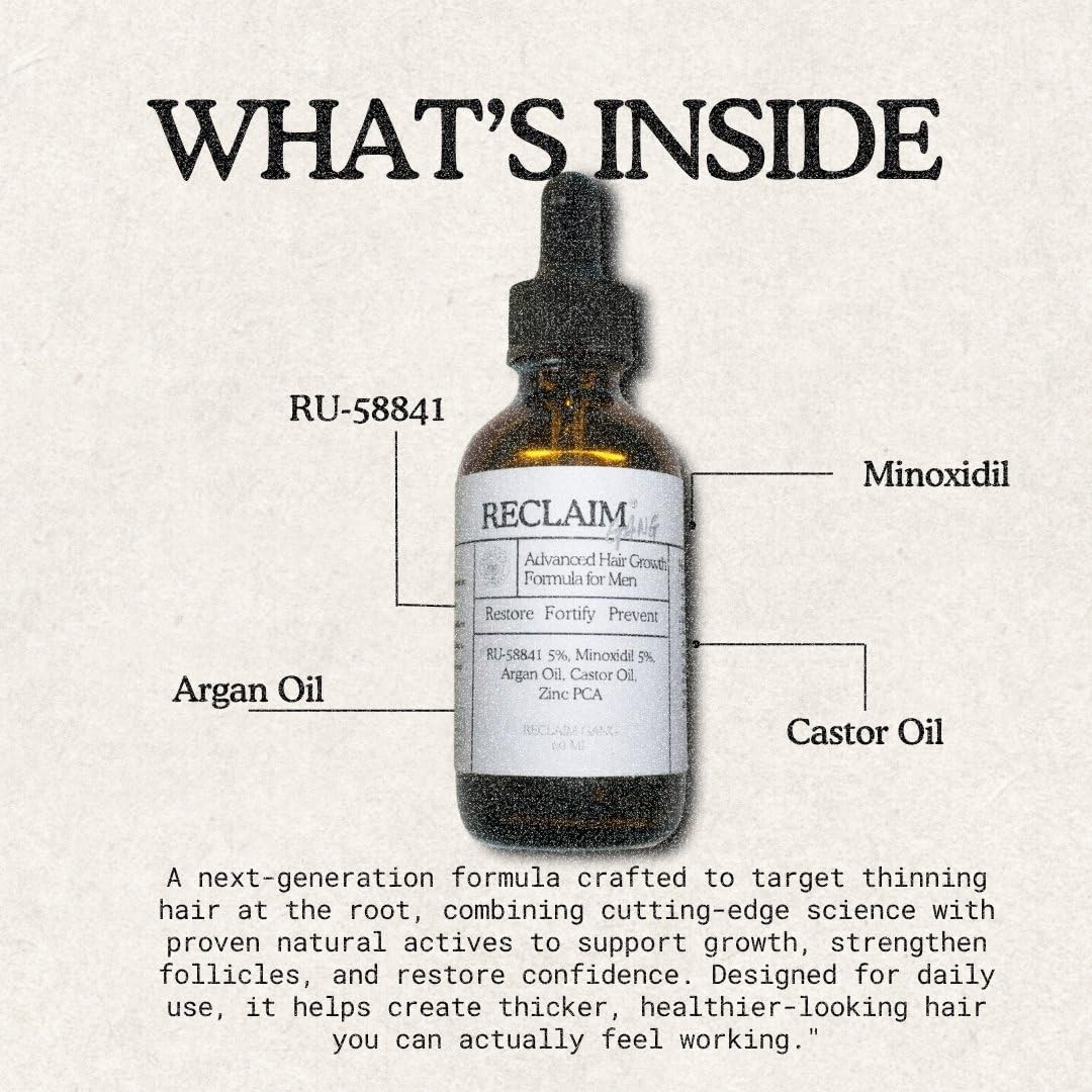 Reclaim Gang castor oil infusion nourishes hair follicles.
