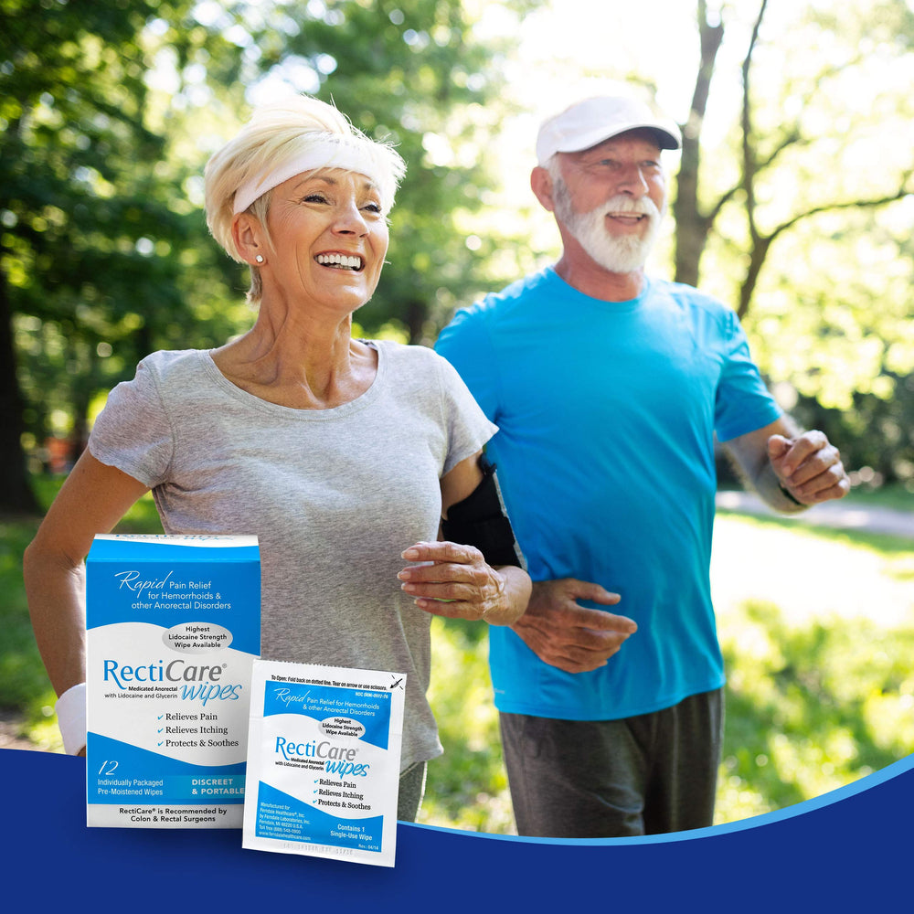RectiCare Medicated Anorectal Wipes doctor-recommended status signals trusted guidance.