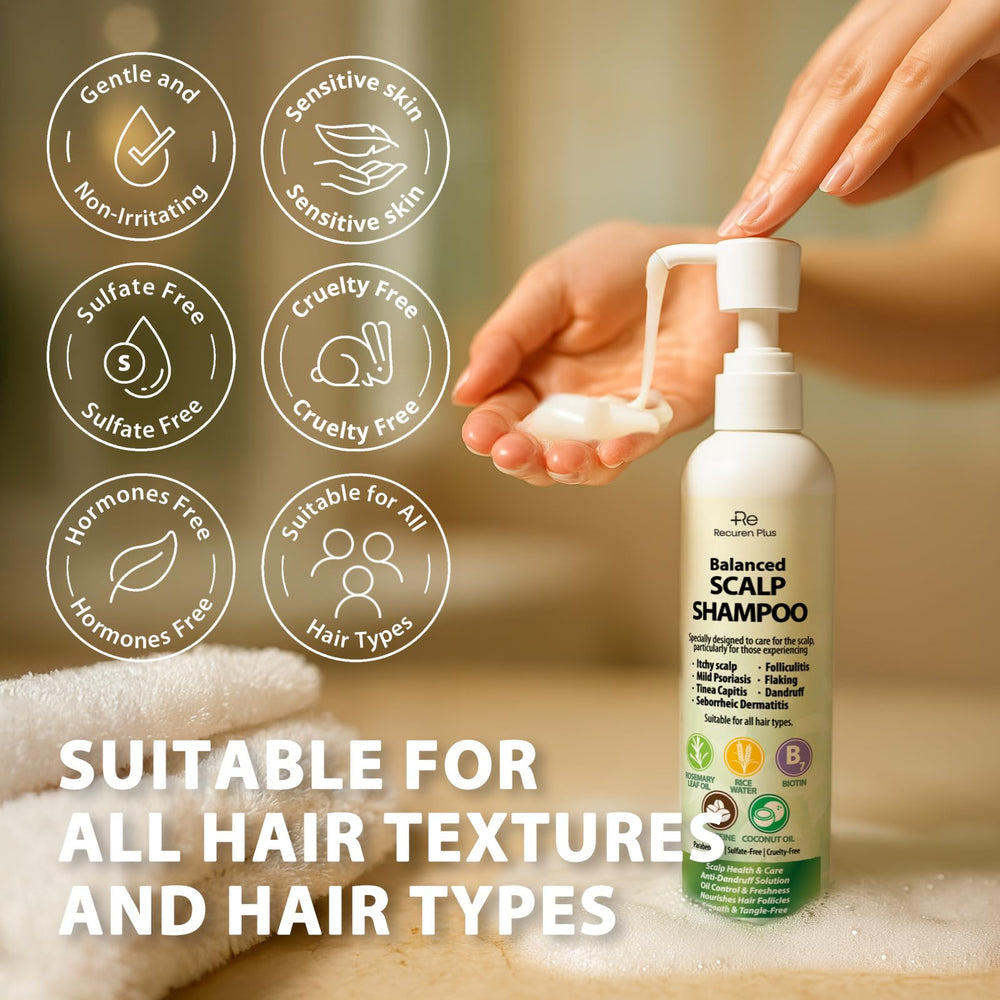 Recuren Plus rosemary extract ingredient close-up highlighting soothing plant-based care