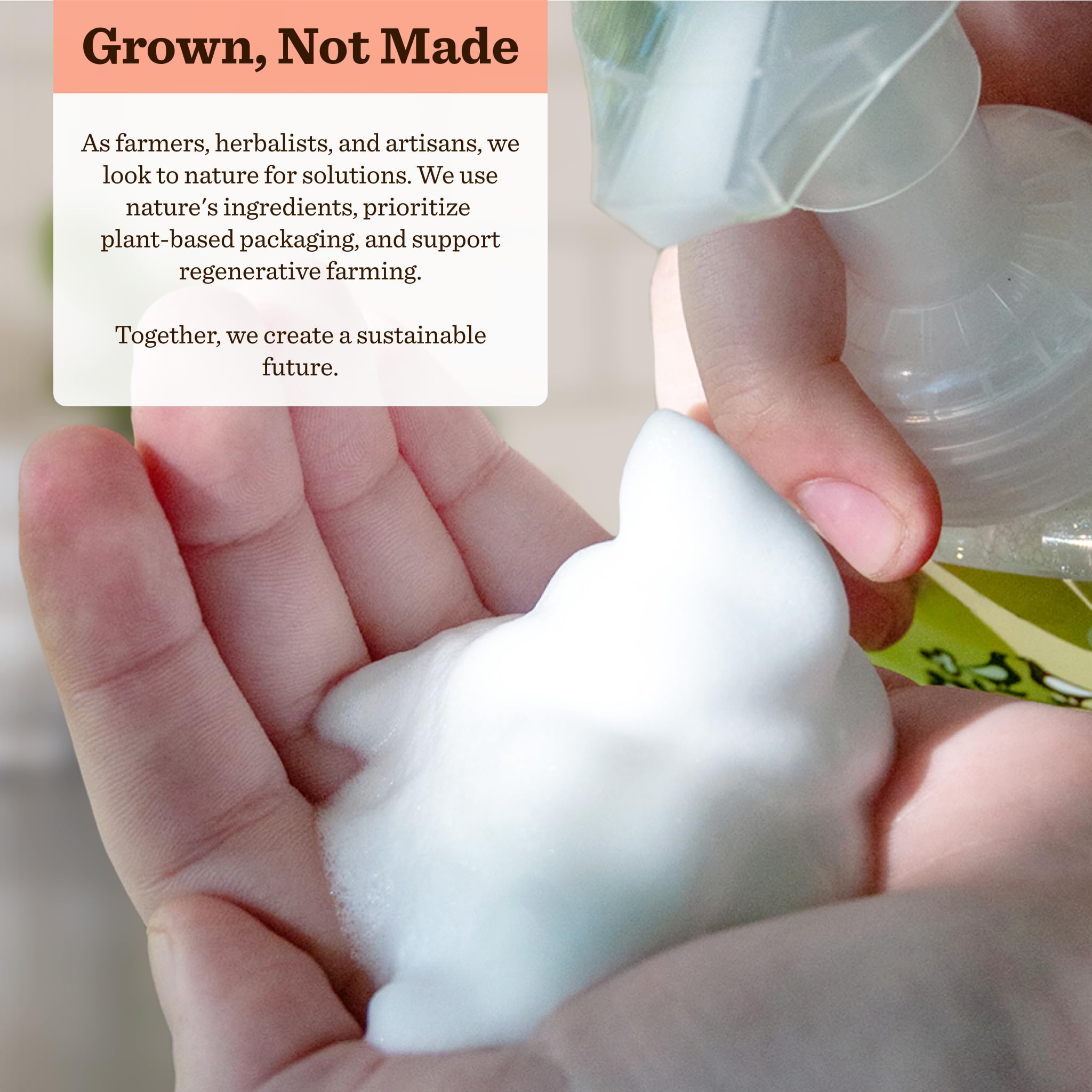 Recyclable bottle from Moon Valley Organics supports eco-friendly packaging.