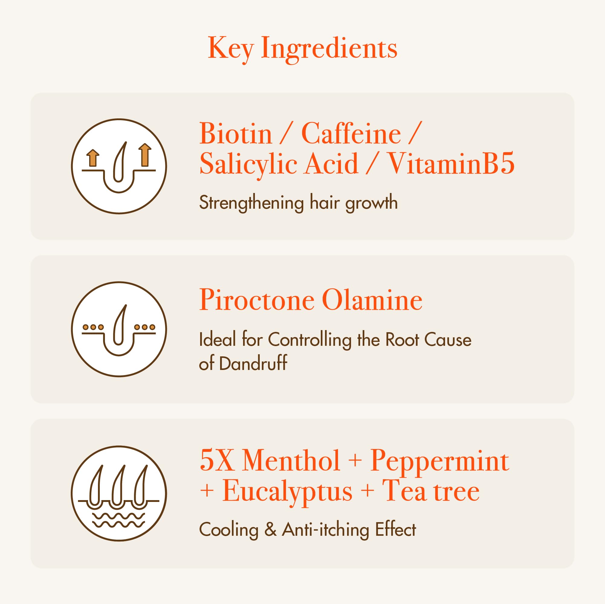Close-up of Red by Kiss Growth MD with biotin and vitamins on label