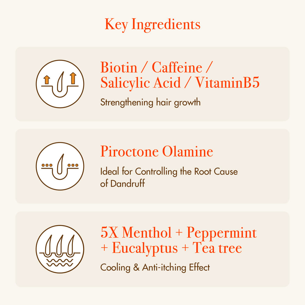 Close-up of Red by Kiss Growth MD with biotin and vitamins on label