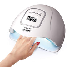 Red by Kiss instaLAMP Pro front view shows even curing for gel nails.