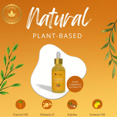 Red Rose Naturals Turmeric Face Oil use drops on skin for precise skincare