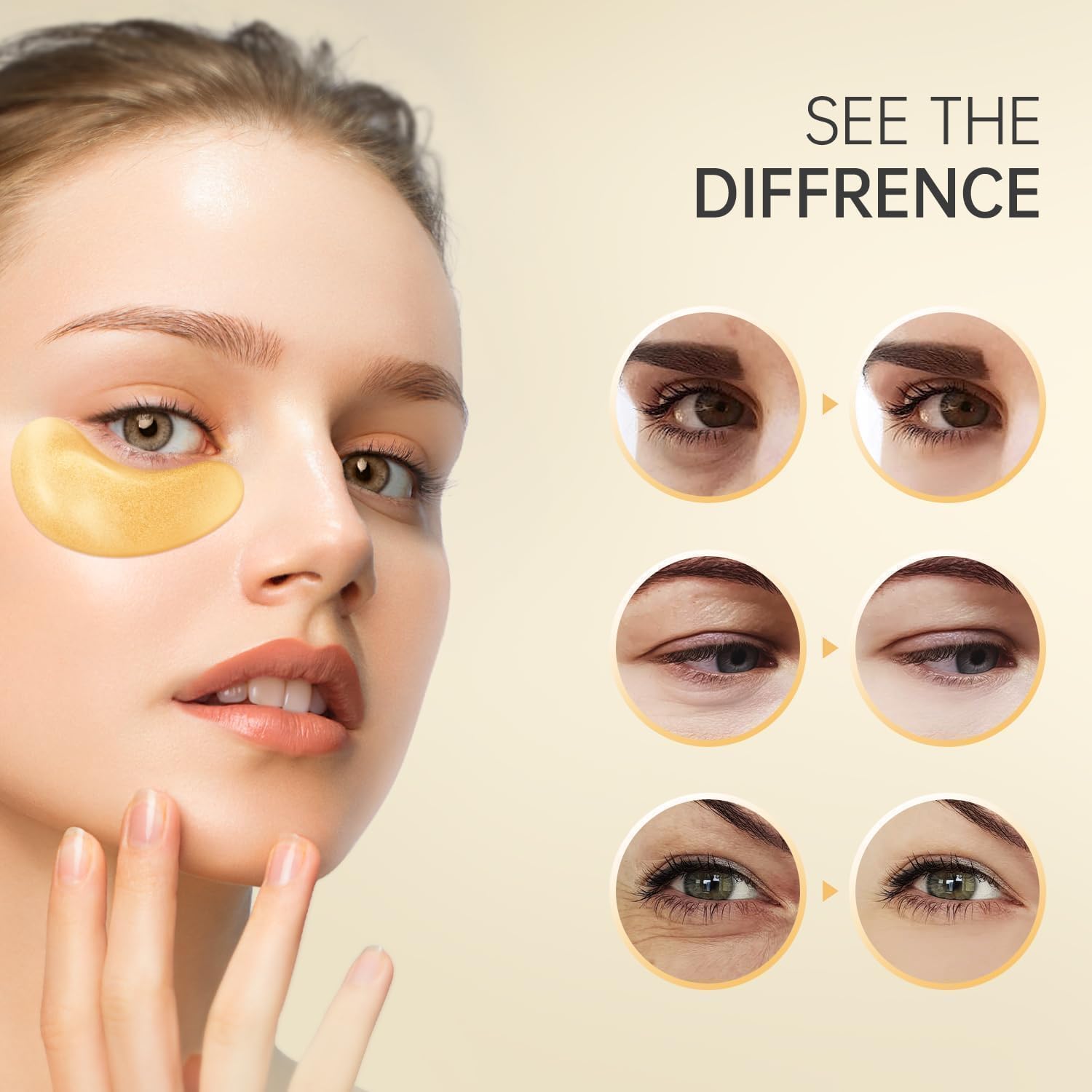 Redanha rose-gold packaging ideal for gifting spa-like eye treatment
