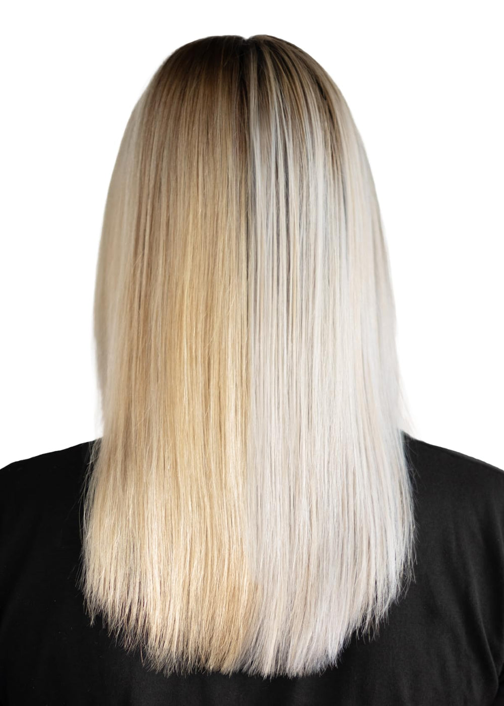 Redavid Blonde Dual Therapy shot showing hair with added body.