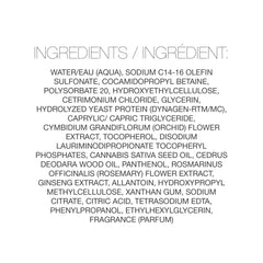 Product close-up of Redavid Cedarwood Shampoo in bathroom highlighting vegan, paraben-free formula for gentle cleansing.