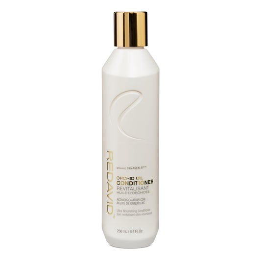 Redavid Orchid Oil Conditioner bottle pour for easy application and frizz control