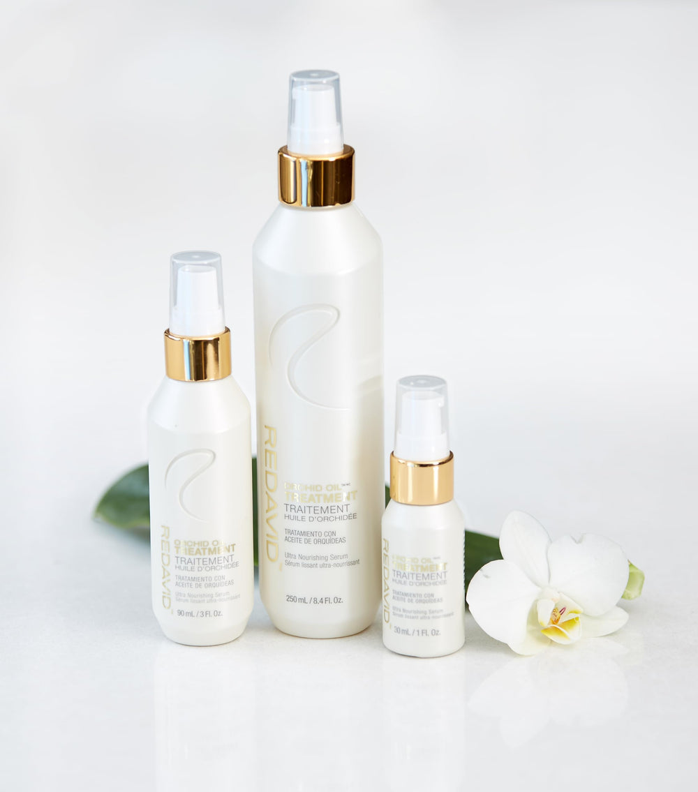 Redavid Orchid Oil close-up of smoother, more textured curls