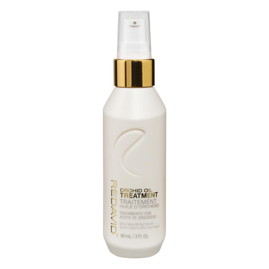 Redavid Orchid Oil Ultra Nourishing bottle pour delivering balanced hydration for hair