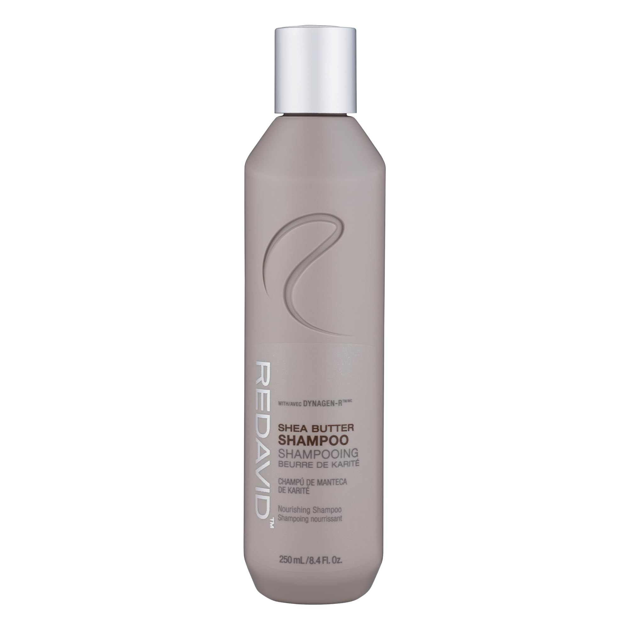Redavid Shea Butter Nourishing Conditioner bottle with label, highlighting hydration and detangling.