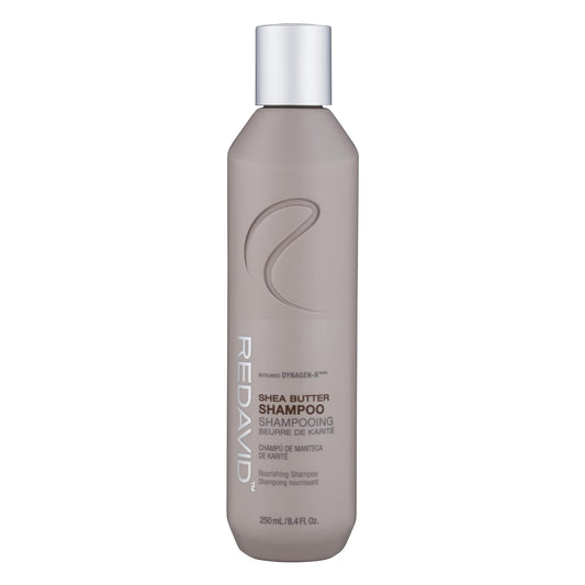 Redavid Shea Butter Nourishing Conditioner bottle with label, highlighting hydration and detangling.