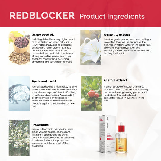 Redblocker Repair Concentrate being shaken to blend phases for even texture.