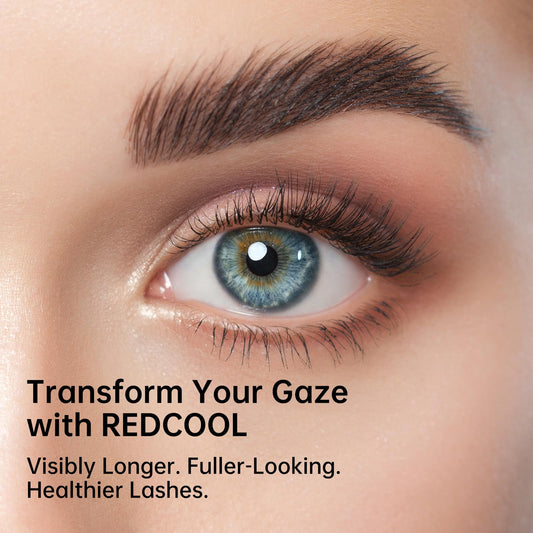 Redcool Lash Serum brush applying along lash line for precise treatment
