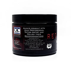 Redemption 6oz ingredients panel featuring organic oils and botanicals