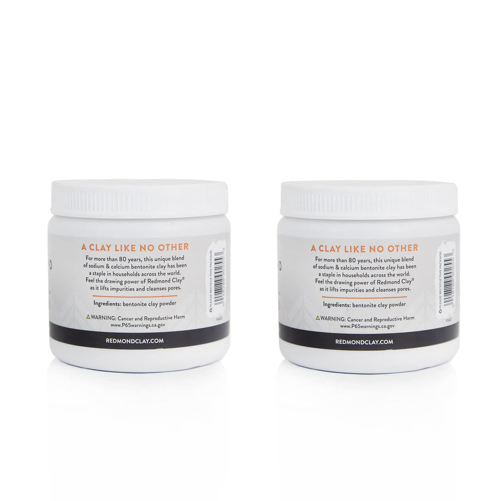 Redmond Clay pore-smoothing effect as mask dries.