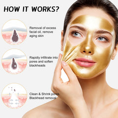 Rednow peel‑off action demonstrates gentle removal and clean skin reveal