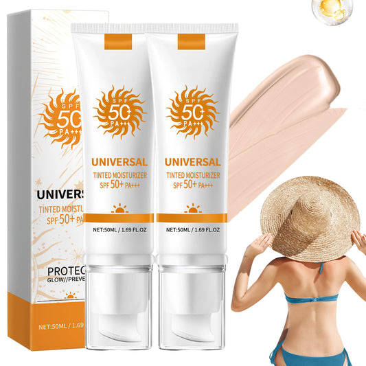 Rednow tinted sunscreen SPF 50 bottle for daily outdoor protection.