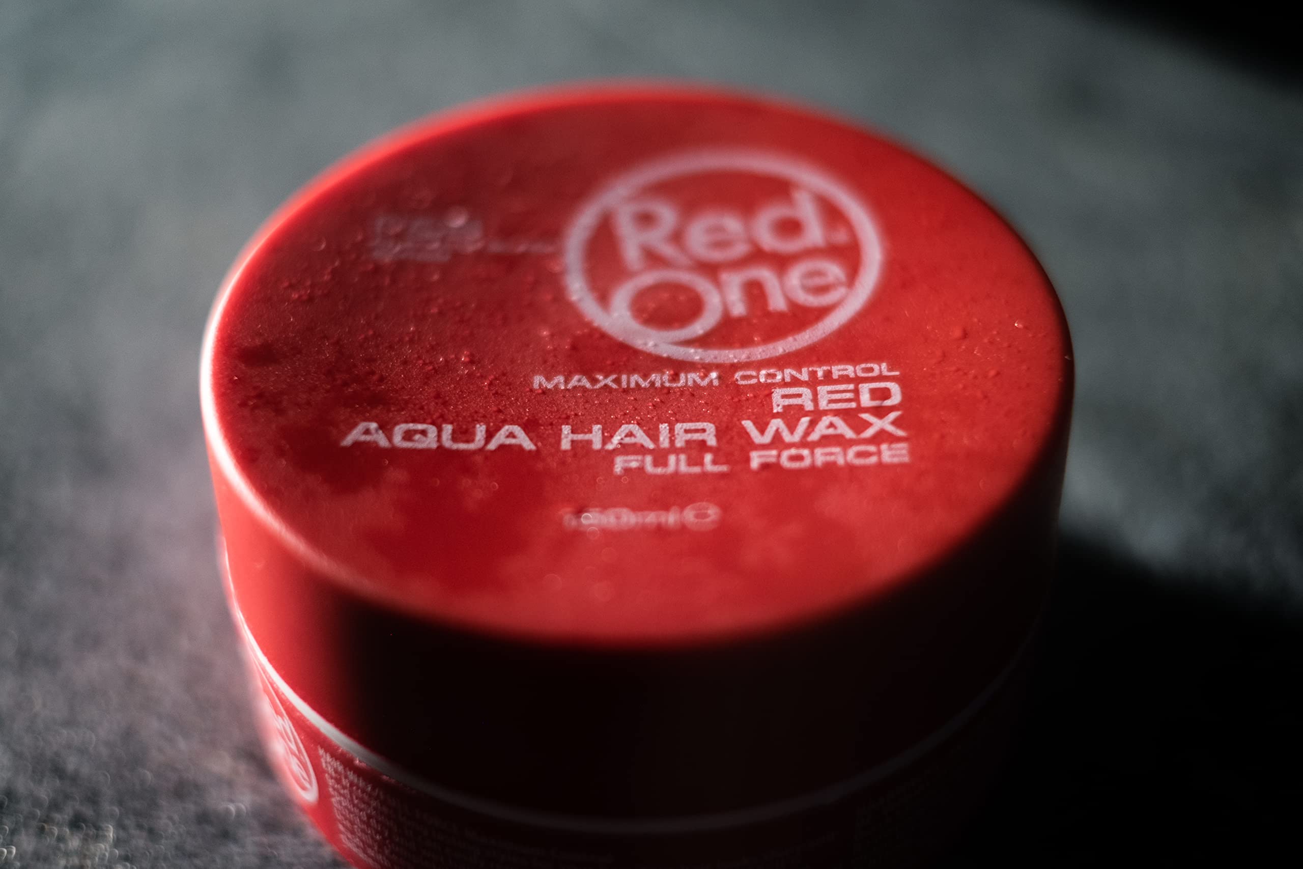 Red One Maximum Control Red Aqua Hair Wax delivers a high-shine finish