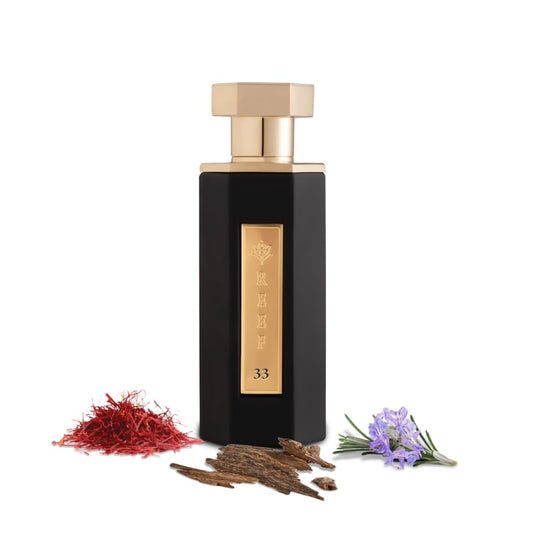 Reef 33 saffron opening note highlights warm spice and premium depth.