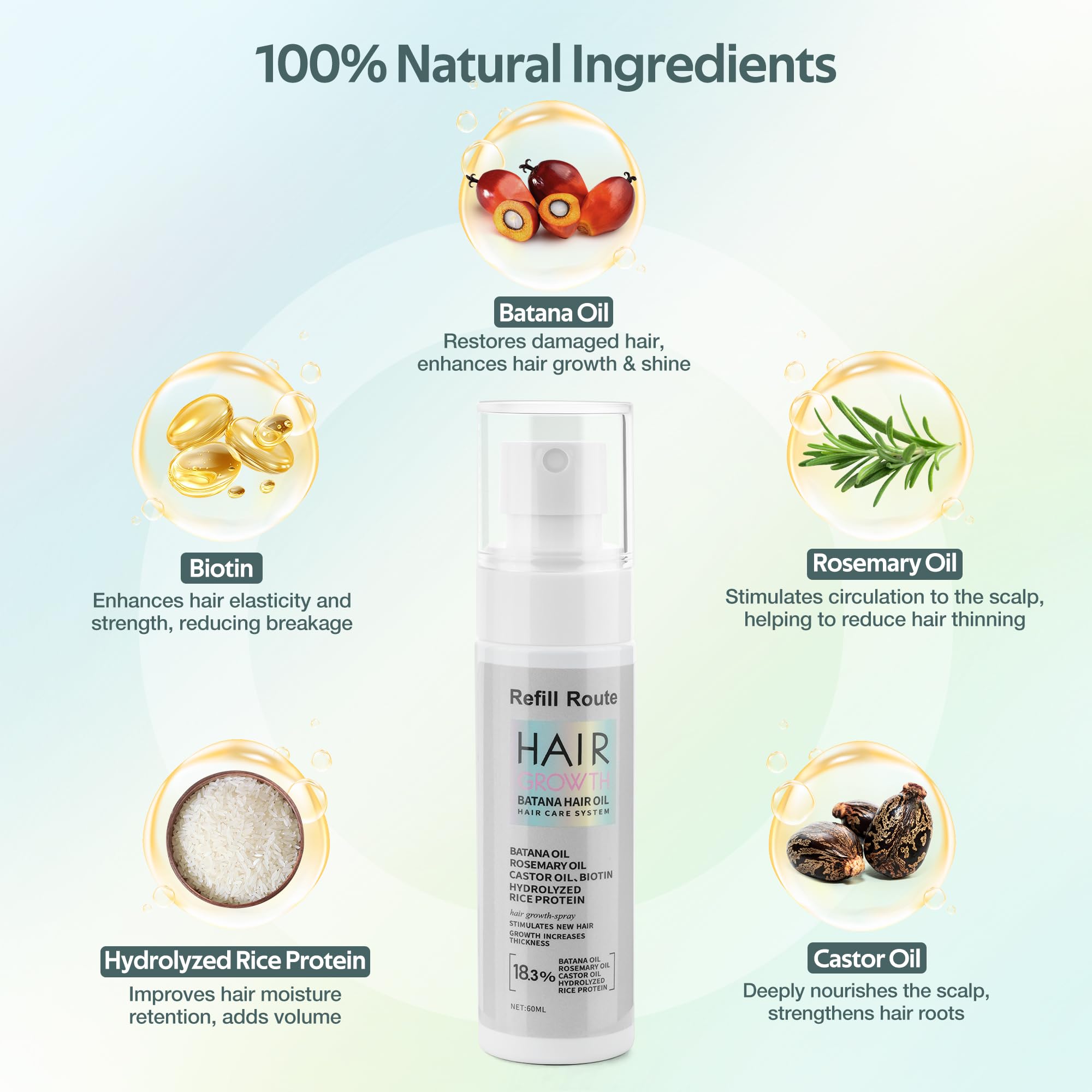 Refill Route Batana Oil provides frizz control and smooth hair
