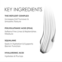 REFLEKT 3 Power Peptide Sculpting Face Cream texture close-up; smoothness highlighted