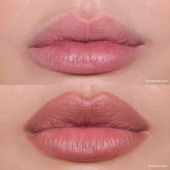 REFY Blur Liner Stone swatches on lips show natural fullness and soft-matte finish.