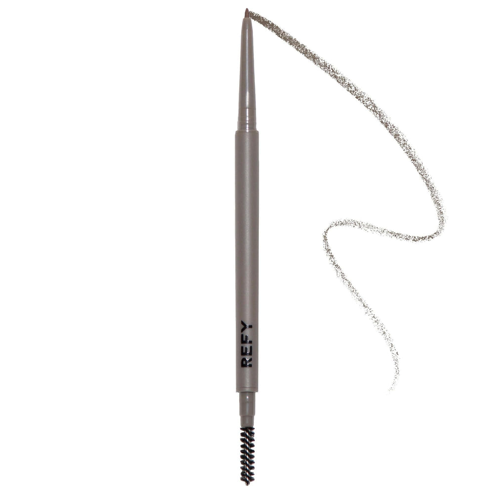 REFY Brow Pencil Medium in action applying subtle brow definition.