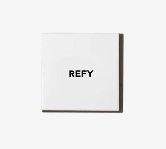 REFY Cream Blush Rose applied on the cheek for a subtle glow and blendable color.