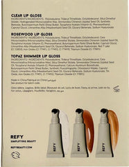 REFY Mini Lip Gloss Trio Topaz delivers warm shimmer and hydrating oils for buildable glow.