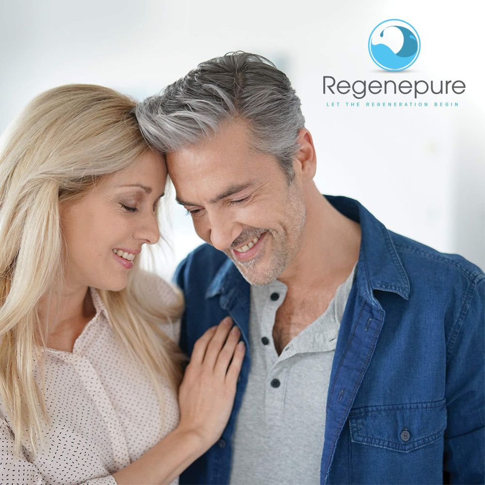 REGENEPURE DR Shampoo bottle paired with NT Shampoo for routine
