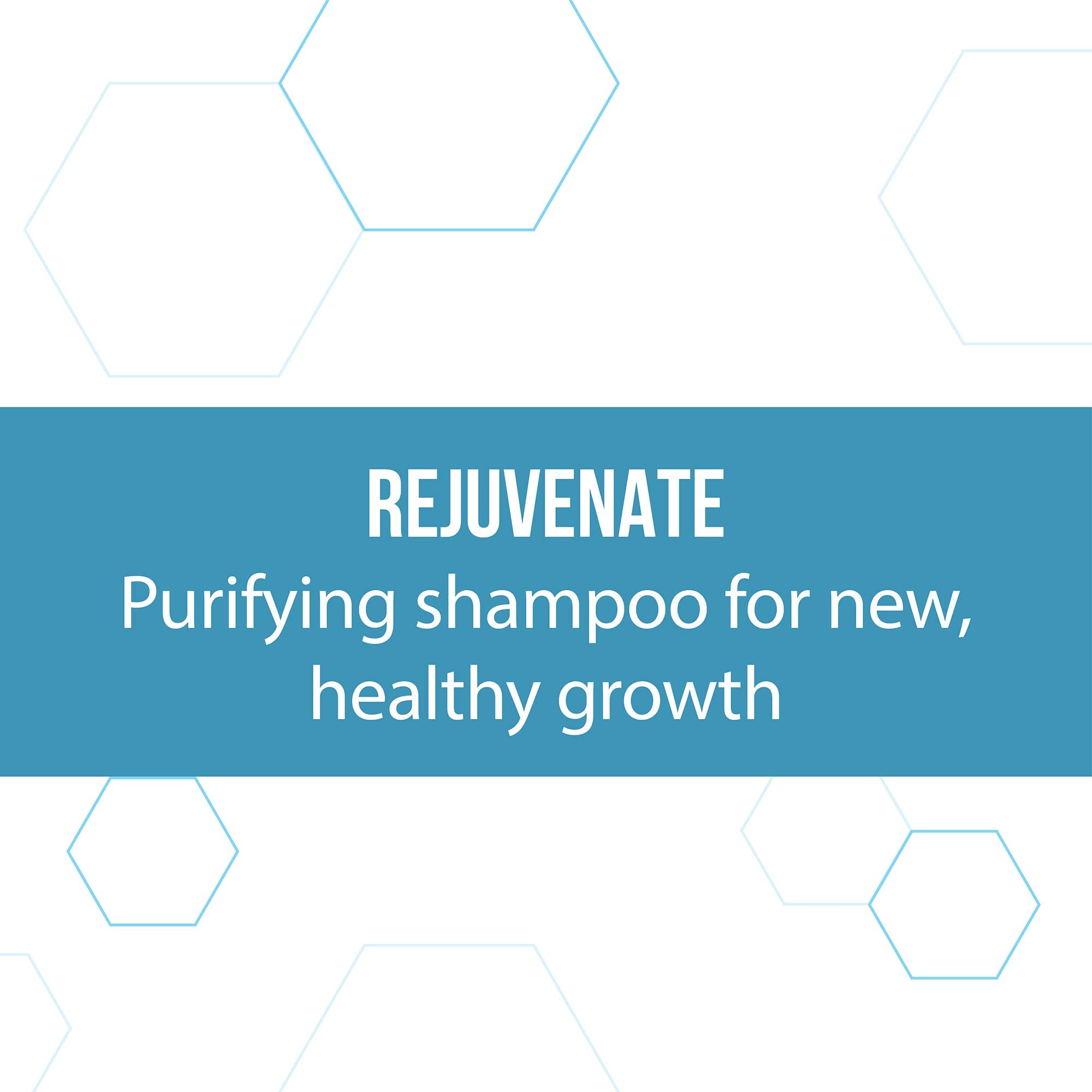 REGENEPURE DR Shampoo being poured to showcase cleansing action.