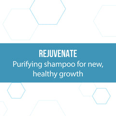 REGENEPURE DR Shampoo being poured to showcase cleansing action.