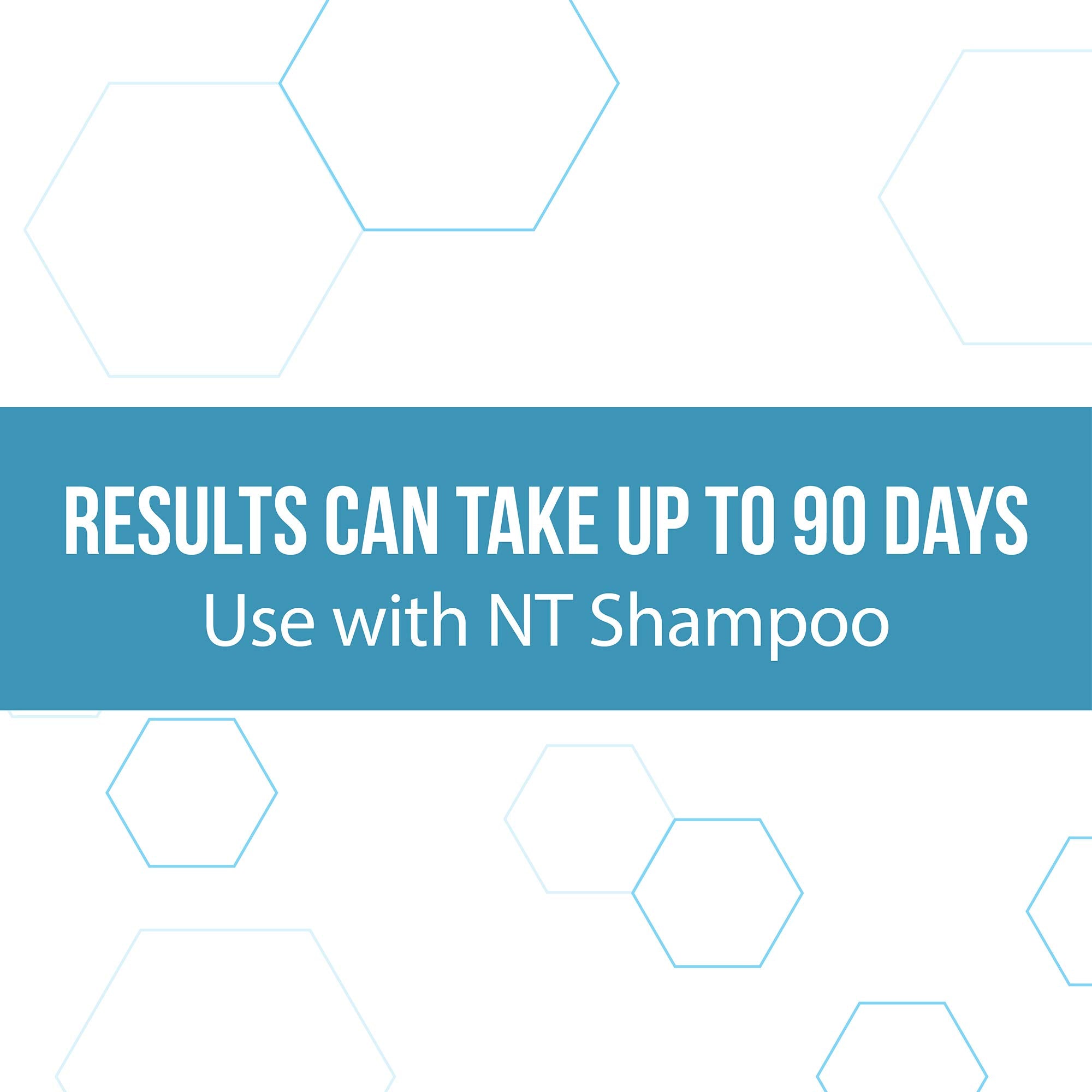REGENEPURE DR Shampoo illustration featuring saw palmetto and niacin ingredients.
